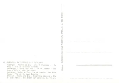 Battistero di San Giovanni - Arcangeli, Adamo ed Eva, Vita di Giuseppe, I Re Magi - Scala, Firenze — Rewers