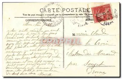 St-Etienne-de-St-Geoirs — Porte Bonheur — D. Paillot, litografia, Lyon — Verso
