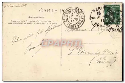Paris - Notre-Dame - Bête d'amortissement à la Balustrade des Tours — Editor E.D. n°4346 — Verso