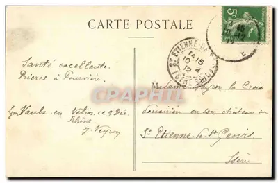 LYON — Fourvière — O Antigo Santuário — Édil Grand Bazar Lyon — Verso