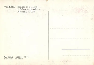 Święty Marcin — Mosaika błogosławiona z XII wieku — O. Böhm - N. 6 — Rewers