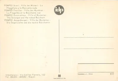 Villa dos Mistérios - A Flagelada e a Bacchante Nu — Verso