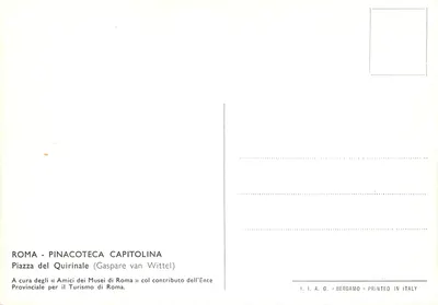 Roma - Pinacoteca Capitolina - Piazza del Quirinale (Gaspare van Wittel) — Verso