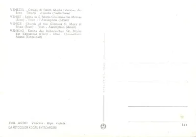 Zdjęcie szczegółowe kościoła Santa Maria Gloriosa dei Frari — edycja ARDO — Rewers