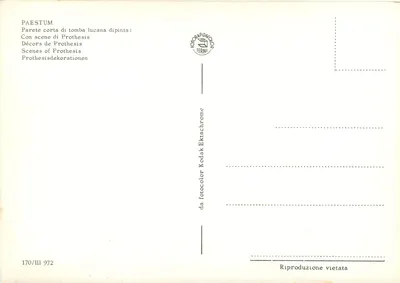 Paestum — Dekor prostej w grobie lucyjskim — TERNI — Rewers
