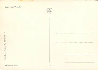 Rzym - Zamek Świętego Anioła - Gaspare Van Wittel, 1653-1736 — Rewers