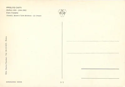 Forum Trajanum — Rzym — Wydawca Enrico Verdesi, nr 9 V — Rewers