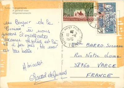Tunis — Ogólny widok — Wydawnictwo Tunezyjskie — Rewers