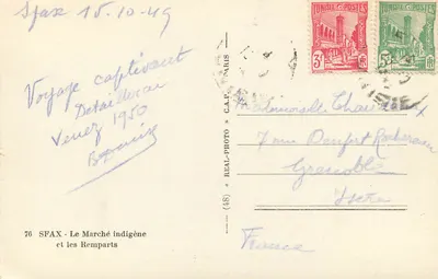 Sfax - O Mercado indígena e os Muros — C.A.P. (48) — Verso