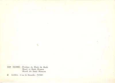 Ulysses — Mosaika z Muzeum w Bardo — Kahia, 2 rue de Marseille, Tunis — Rewers