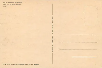 Interior do mausoléu de Mevlâna — Istambul — editor Doçan Kardes — Verso