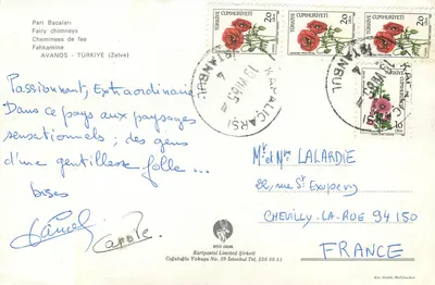 Chaminés das fadas — Cappadócia — Kartpostal Limited Şirketi — Verso
