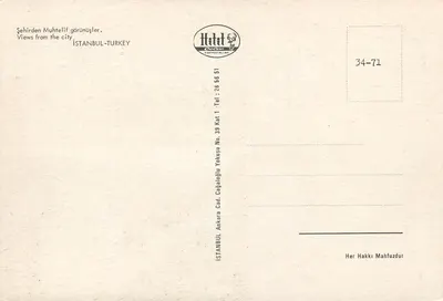Stambuł — widok panoramiczny — Hotel Çocuk Postalları — Rewers