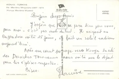 Mevlāna — Prof. Dr. S. İbrahim Nihat Turan — Universidade Estadual de Trabzon — 1960 — Verso