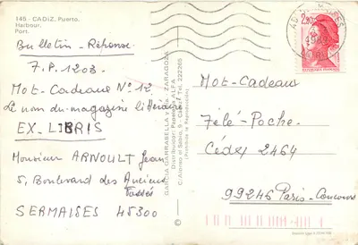 Cádiz — Porto — Papelera ALFA — Verso