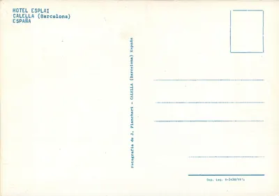Hotel Esplai — Calella (Barcelony) — Planchart — Rewers