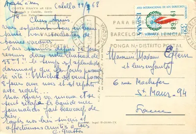 Calella — Costa Brava n° 1218 — Wydawca Lliranch y Caletas — Rewers