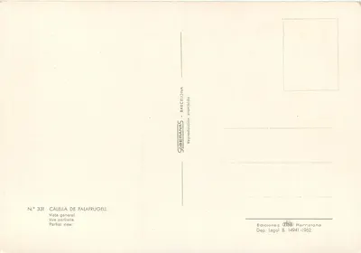 Calella de Palafrugell — częściowy widok — Ediciones OTISO, n° 331 — Rewers