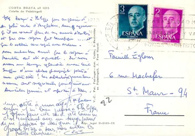 Calella — widok panoramiczny — Costa Brava nr 1215 — Rewers