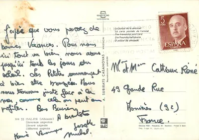 Calpe — Diversos aspectos — Ediciones FISA, n° 55 — Verso
