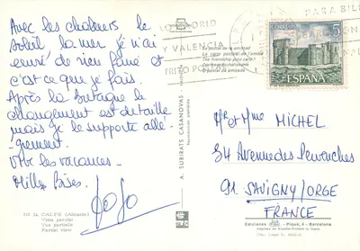 Calpe — vista parcial — Ediciones FISA, n° 14 — Verso
