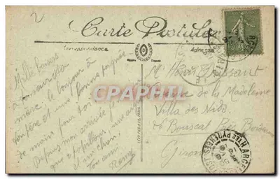 Env. de Cauterets — Cachoeira de Lulour — LL. — N° 68 — Verso