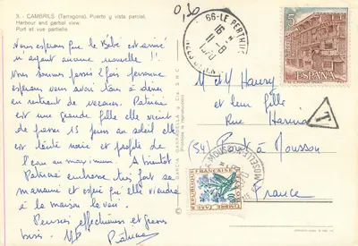 Cambrils (Tarragone) — Porto e vista parziale — García Garrabella y Cía. S.R.C. — Verso
