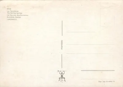 Los Hervidores — Burzliwe źródła — monterero n°3325 — Rewers
