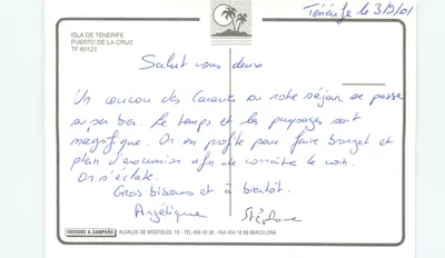 Tenerife — Puerto de La Cruz — Edições A. Campaña — Verso