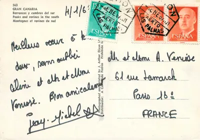 Gran Canaria — Barrancos i szczyty południowe — J. Arthur Dixon — Rewers