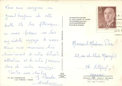 Las Cañadas — Tenerife — Éditions ESCUDO DE ORO, n° 242 — Verso