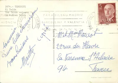 El Teide — Wulkan — Wydawnictwo Gasteiz nr 2874 — Rewers