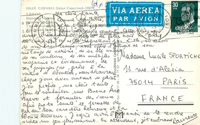 Typowe balkony — Gran Canaria (Wyspy Kanaryjskie) — Wydawca: Distritos Postales en G.C. — Rewers