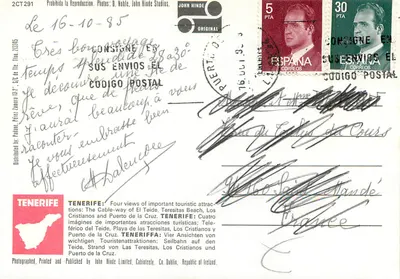 Tenerife, Ilhas Canárias — Quatro vistas turísticas — John Hinde Limited, Co. Dublin — Verso