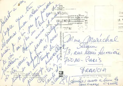 Córdova — Grade e Torre da Catedral — Editor A. Aubirat Casanovas, n° 94 — Verso
