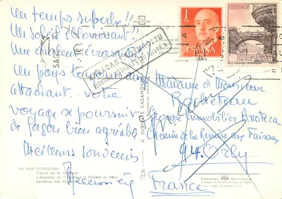 Kordoba — Pamiątka z Córdoby — Wydawnictwo OSA Barcelona — Rewers