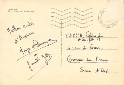 Corridas — Pozycja Banderilleros — Wydawca Corridas, n°104 — Rewers