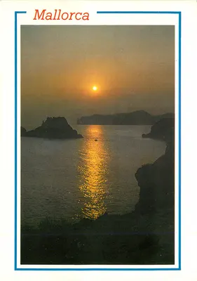Pôr do sol no mar — Mallorca — Edições Palma