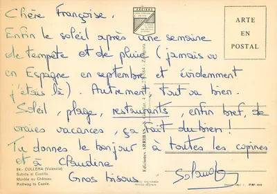Subida ao Castelo — Éditions ARKIBAS, série 84 — Verso