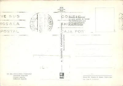 Cullera — Diversos aspectos — Edições FISA, Palaudarias, 26 - Barcelona — Verso