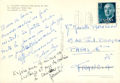 Cullera (Valencia) — Częściowy widok farby — wydawca Garrabellà y Cia. S.R.C. — Rewers