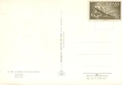 La Escala — Teilansicht — Commercial Escudo de Oro, S.A. — Rückseite