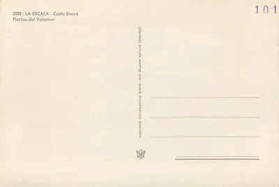 Piscina del Voramar — La Escala, Costa Brava — Éditions Fotográficas Bosch — Rewers