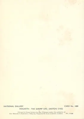 A jovem das camarões — croquis — National Gallery, carta n° 1089 — Verso