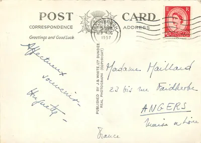 Katedra Dunkeld z rzeki Tay — seria Bestburgh 50 — n° 5340 — Rewers