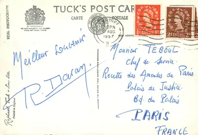 University College, Cardiff — widok architektoniczny — Tuck's Post Card, seria CDF 2 L — Rewers