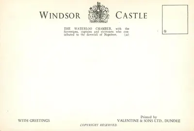 Zamek w Windsorze — Sala Waterloo — Valentin & Sons Ltd., Dundee — Rewers