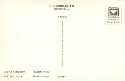 Dover — vista panorâmica — Colourmaster International, n° DØV 229 — Verso