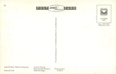 Teleskop radiowy Jodrell Bank — Bramall Hall — Katedra Lymm — Rektorat Gawsworth — Alderley Edge — Cudowności CHESHIRE — Rewers