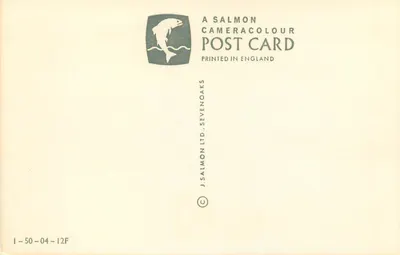 The Sea Front, Dawlish — widok pociągu żółtego na stoku — J. Salmon Ltd, Sevenoaks — Rewers